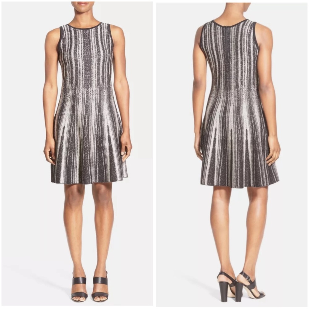 Nic+Zoe Northern Lights Sleeveless Twirl Dresss In Multi Size Medium